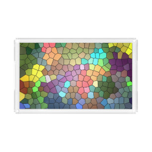 Stained Glass by Shirley Taylor Acrylic Tray