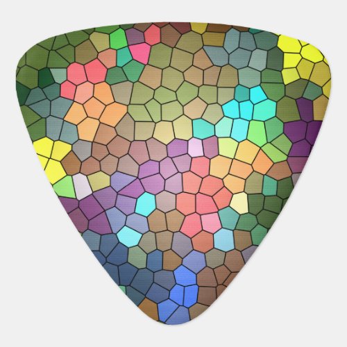 Stained Glass by Shirley Taylor Guitar Pick