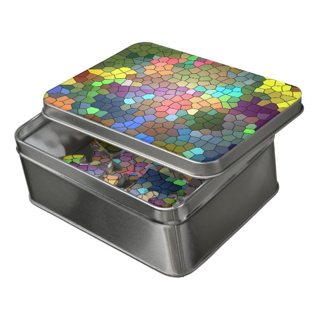 Stained Glass by Shirley Taylor Jigsaw Puzzle (Lid Open)