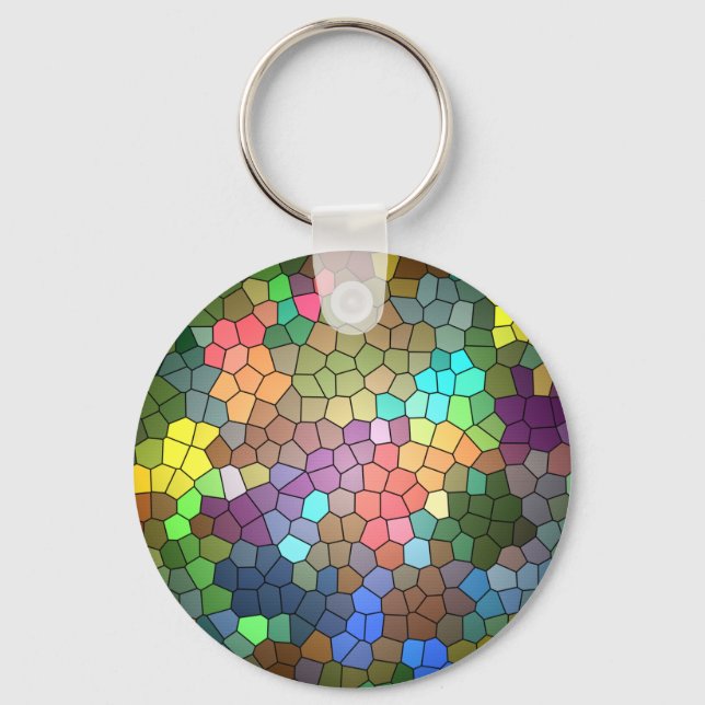 Stained Glass by Shirley Taylor Keychain (Front)