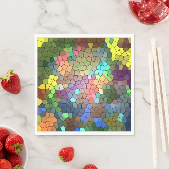 Stained Glass by Shirley Taylor Paper Napkins (Insitu)