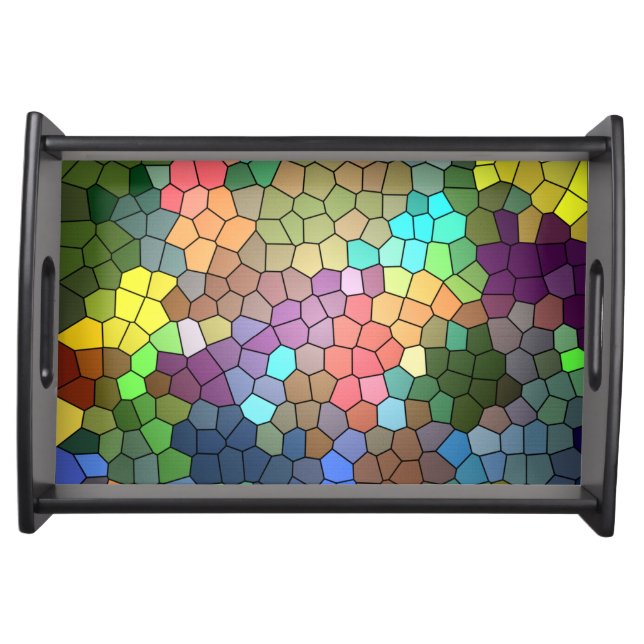 Stained Glass by Shirley Taylor Serving Tray (Front)