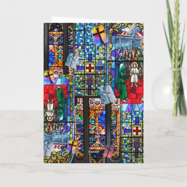 Stained Glass  Card (Back)