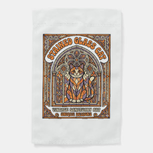 Stained Glass Cat Cat Stained Glass Church Vintage Garden Flag
