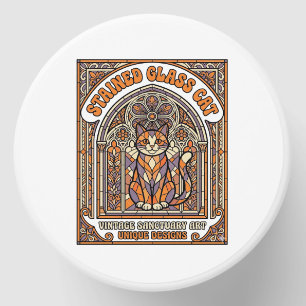 Stained Glass Cat Cat Stained Glass Church Vintage Mini Candle Favors