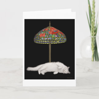 Stained Glass Cat Sunlamp Card