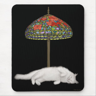 Stained Glass Cat Sunlamp Mousepad