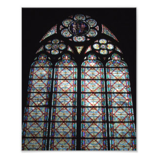 Stained Glass Cathedral of Notre Dame Photo Print