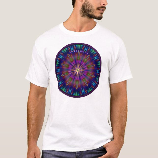 Stained Glass Center Sun  T-Shirt (Front)