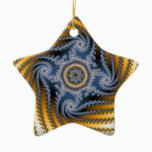 Stained Glass Ceramic Ornament