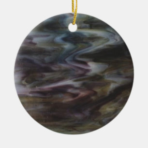 Stained Glass Ceramic Ornament