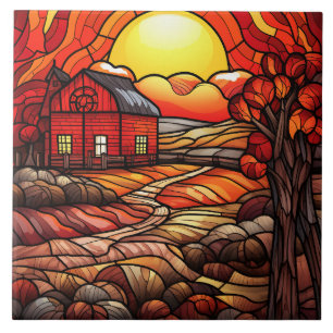 Stained Glass Ceramic Tile