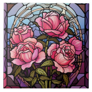 Stained Glass Ceramic Tile