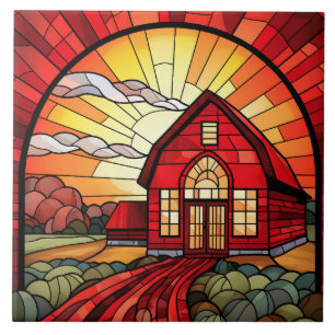 Stained Glass Ceramic Tile