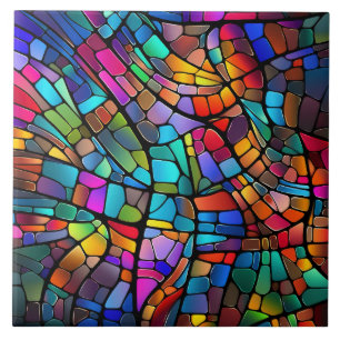 Stained Glass Ceramic Tile