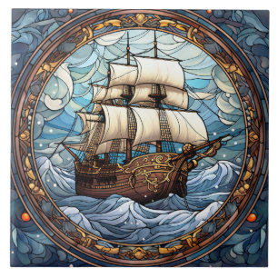 Stained Glass Ceramic Tile