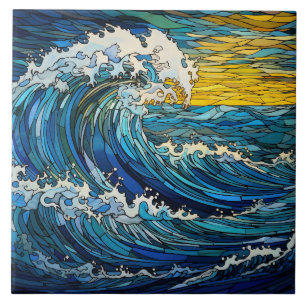 Stained Glass Ceramic Tile
