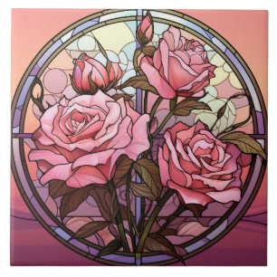 Stained Glass Ceramic Tile
