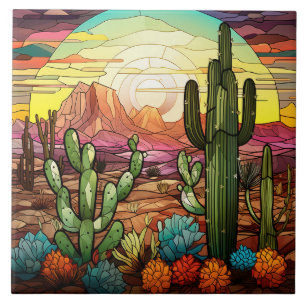 Stained Glass Ceramic Tile