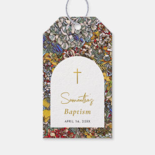 Stained Glass Christening Baptism Favor Gift Tags