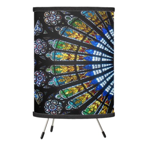 Stained Glass Christian scenes Tripod Lamp