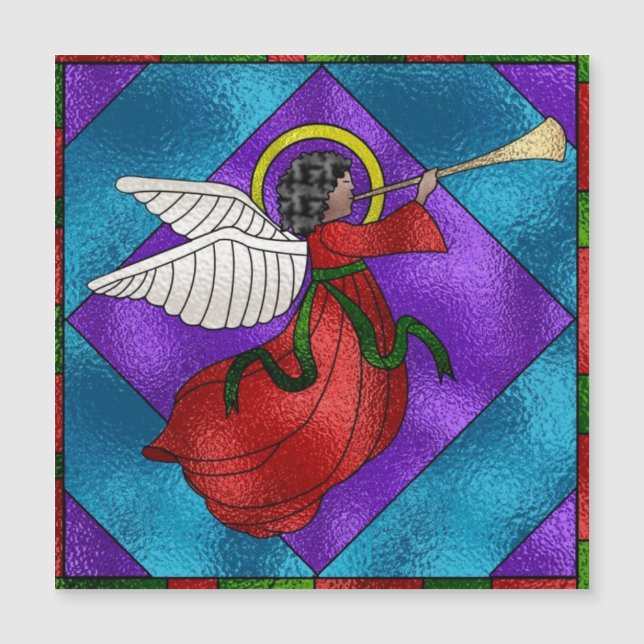 Stained Glass Christmas Angel (Front)