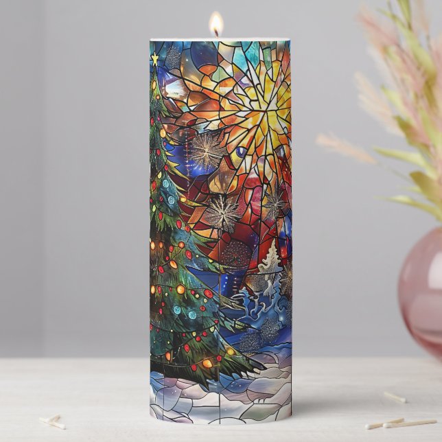 Stained Glass Christmas Candle (In Situ)