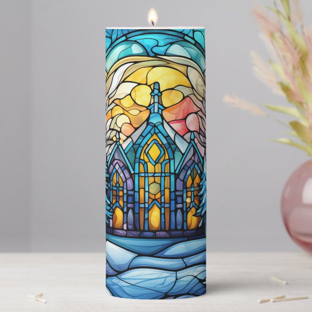 Stained Glass Christmas Candle (In Situ)