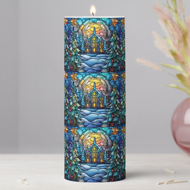 Stained Glass Christmas Candle (In Situ)