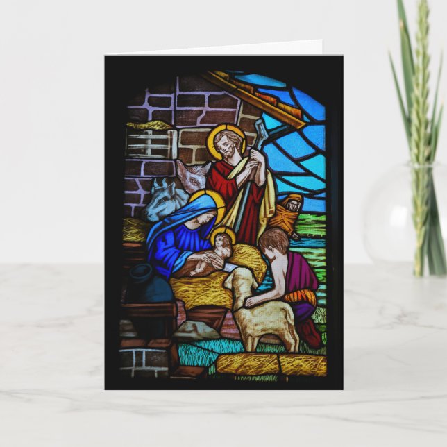 Stained Glass Christmas Card (Front)
