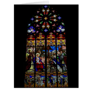 Stained Glass Christmas Card