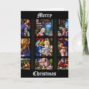 Stained Glass Christmas Card