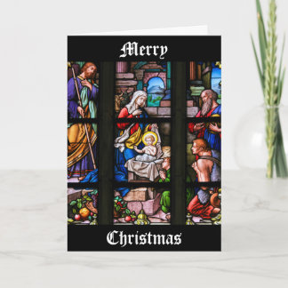Stained Glass Christmas Card