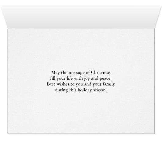 Stained Glass Christmas Card (Inside Horizontal (Bottom))