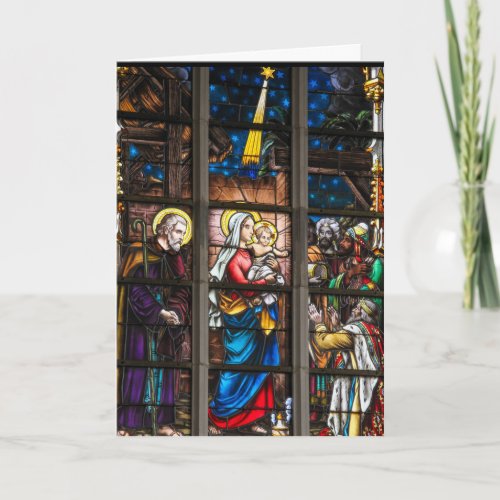 Stained Glass Christmas Card