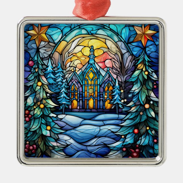 Stained Glass Christmas Ornament (Front)