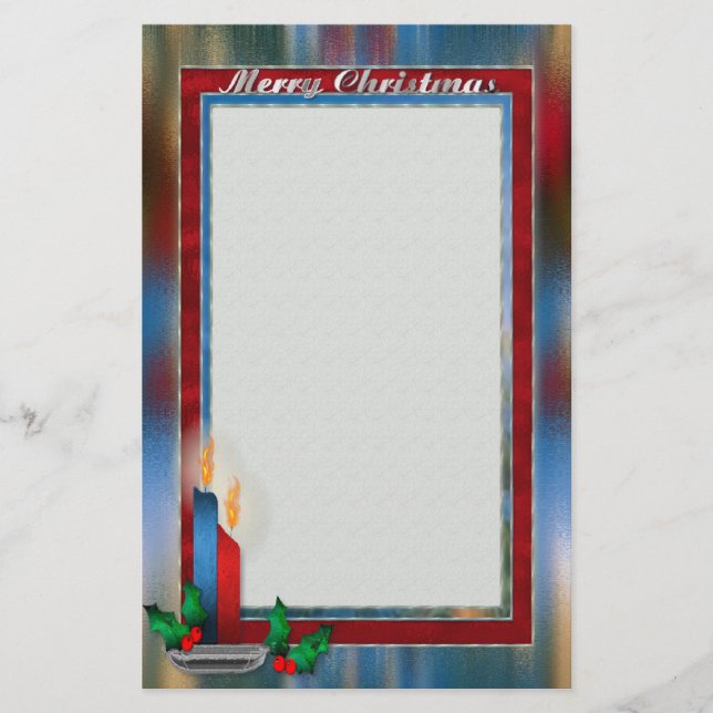 Stained Glass Christmas Stationery (Front)