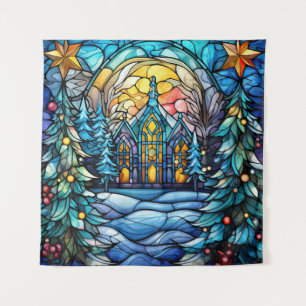Stained Glass Church Tapestry