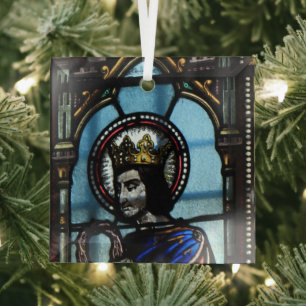 Stained glass church window  glass ornament