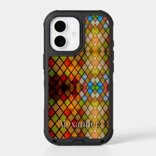 Stained Glass Church Window Pattern Custom Name iPhone 17 Case