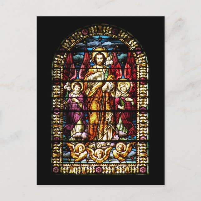 Stained Glass Church WIndow Postcard (Front)