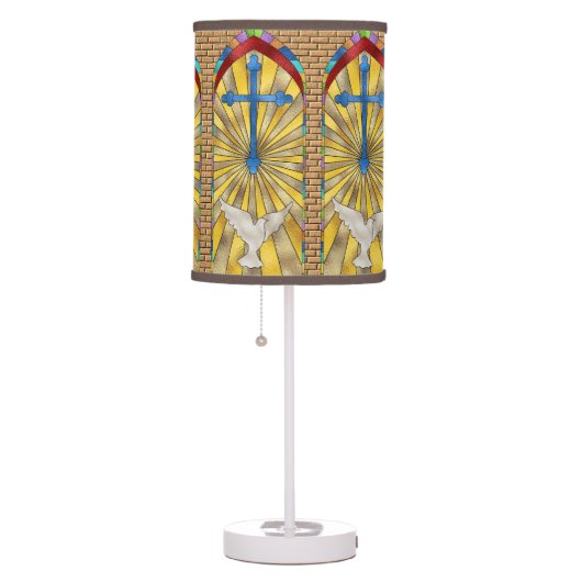 Stained Glass Church Windows Table Lamp (Right)