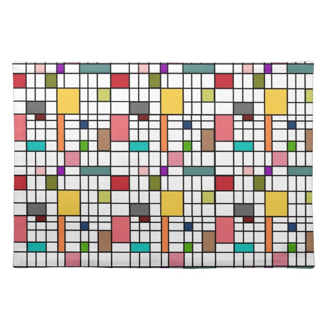 Stained Glass  Cloth Placemat (Front)