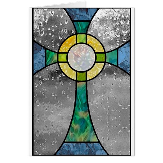 Stained glass cross cards (Front)