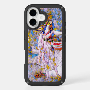 Stained Glass Dancer in Flowing Dress iPhone 16 Case