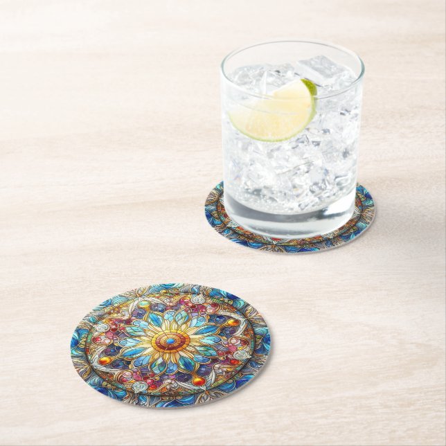 Stained Glass Design Coaster (Insitu)