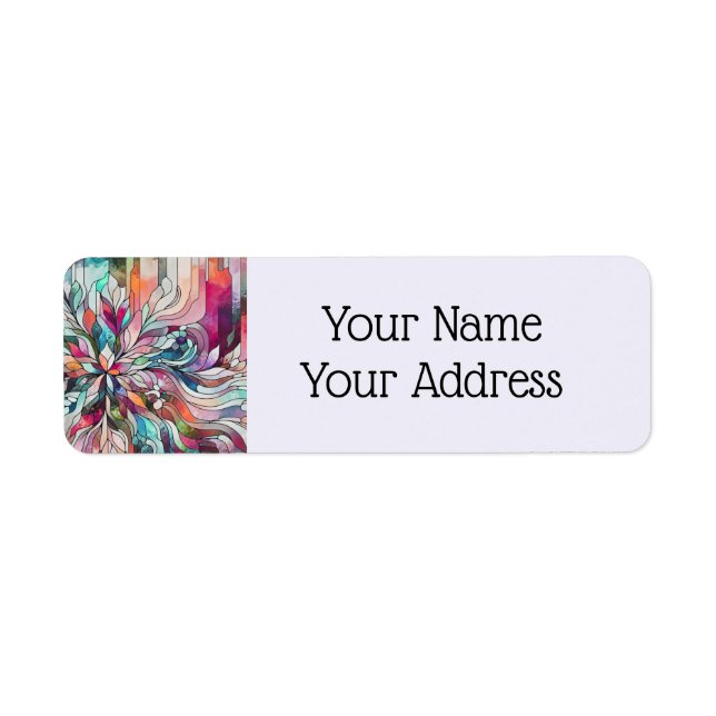 Stained Glass Design Label (Front)