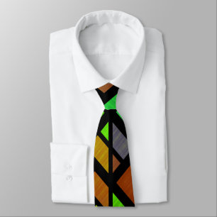 Stained Glass Design Neck Tie