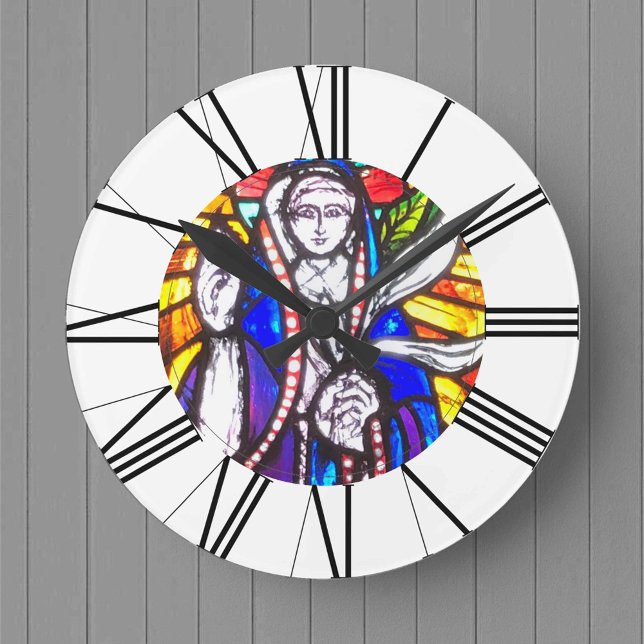 Stained-glass design Roman numerals Church Clock (Creator Uploaded)
