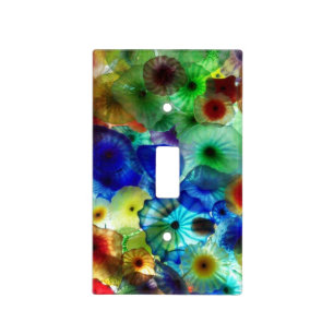 Stained Glass designs Light Switch Covers colorful